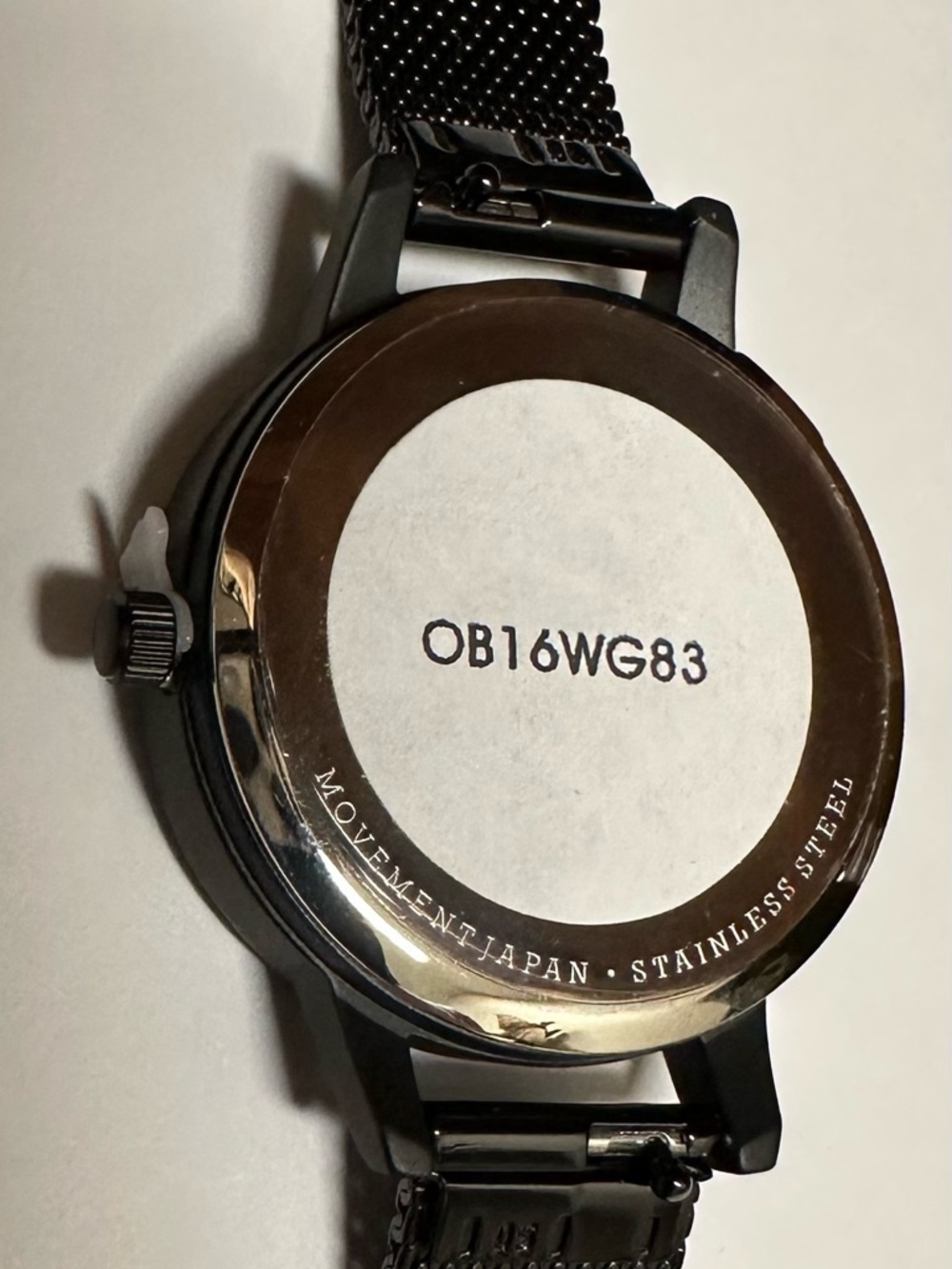 OLIVIA BURTON Black Dial Butterfly & Ladybug Rose Gold Hands Mesh Watch NWOT - Picture 7 of 7